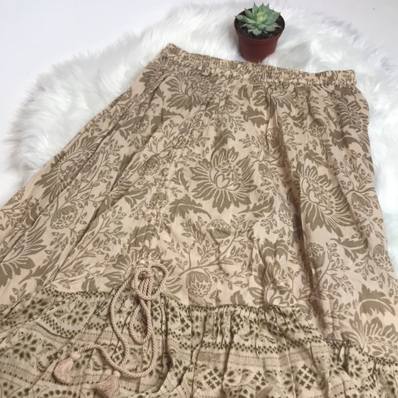 Spell Lioness Ruched Maxi Skirt in Smoke - Picture 5 of 8